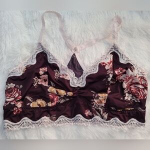 TORRIT Floral Lace Trim Bralette